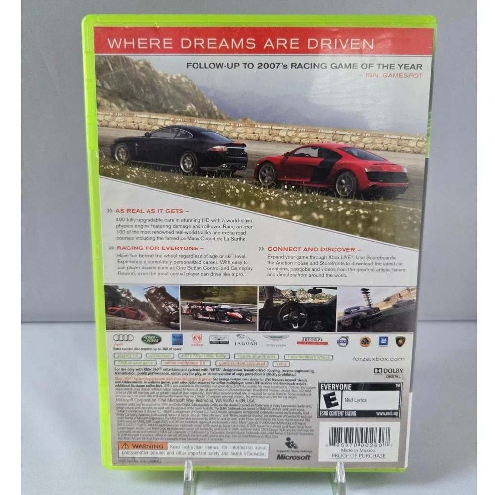 Forza Motorsport 3 Walmart Exclusive - Xbox 360‎ - Case & 2 Discs Tested